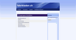 Desktop Screenshot of fabrikladen.ch