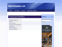 Tablet Screenshot of fabrikladen.ch